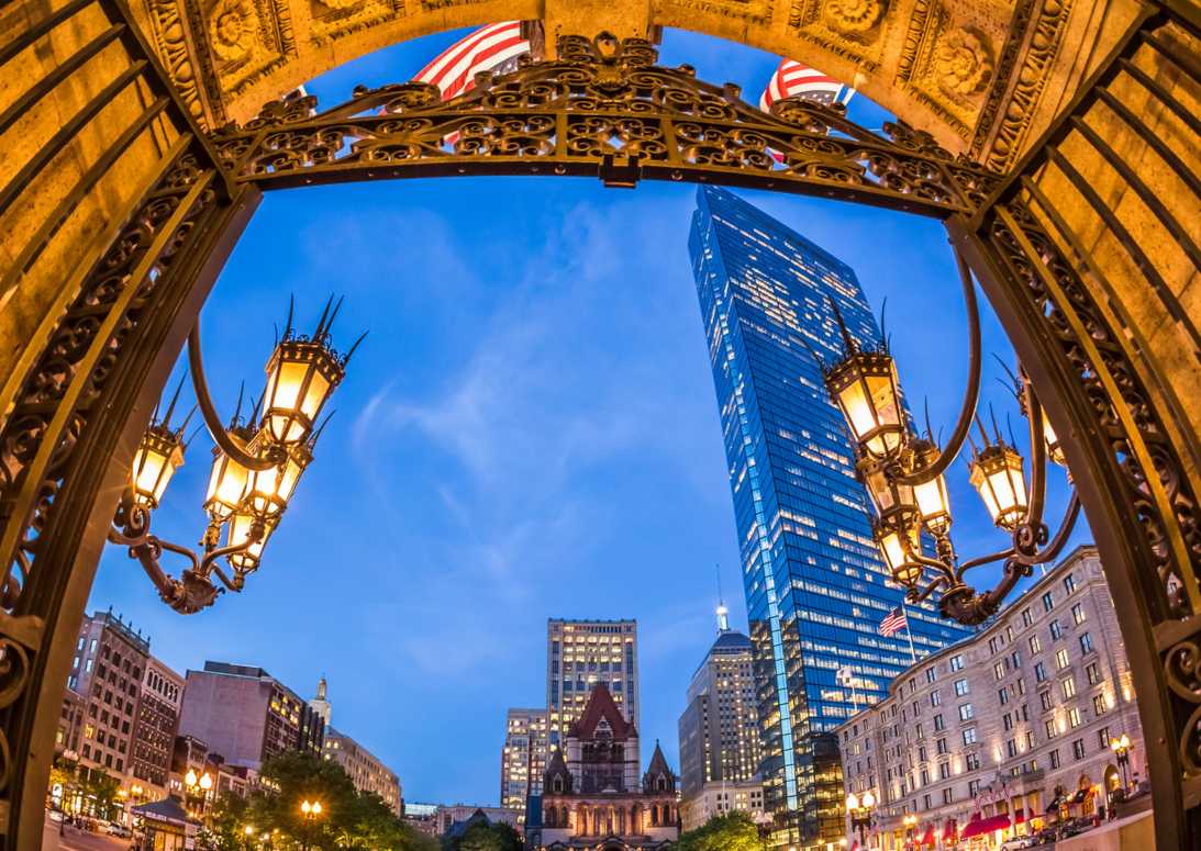 Boston old and new buildings